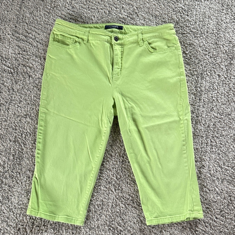 Chaps Lime Green Women's Bermuda Shorts